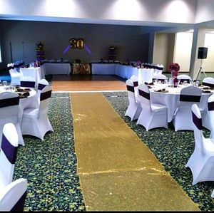 Gold Sequin Aisle Runner (4FTX20FT)